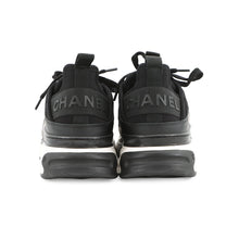 将图像加载到图库查看器中,CHANEL CC Logo Low Cut Sneakers BlackG35617 Fabric Calf Leather Size 38