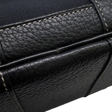 将图像加载到图库查看器中,HERMES Garden Party Black Toile Officier Negonda Leather Size TTPM