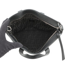 将图像加载到图库查看器中,FENDI FF Square Shopping Bag Black7VA658 Leather Size Small