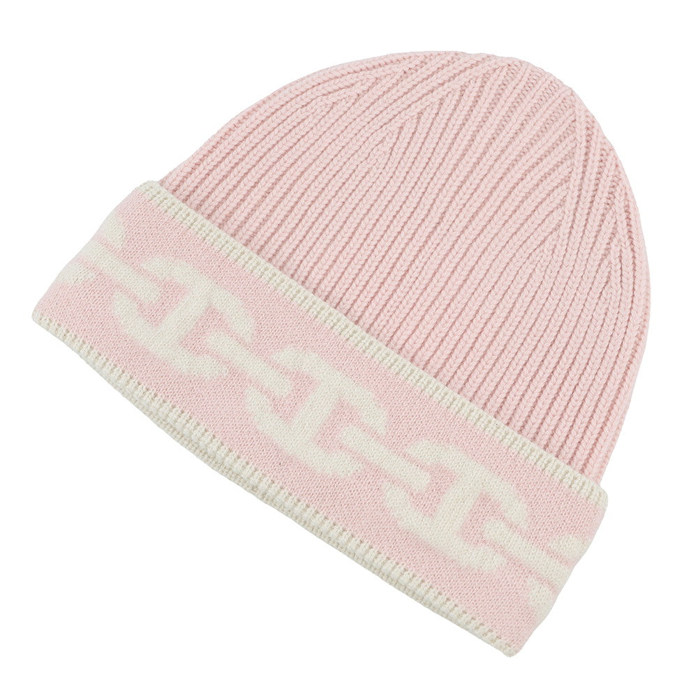 HERMES Knit cap 《Heaven》 Size M Rose Poodle / EcruH232021N