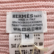 Load image into Gallery viewer, HERMES Knit cap 《Heaven》 Size M Rose Poodle / EcruH232021N Cashmere99% Polyurethane1%