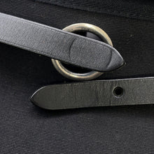 Load image into Gallery viewer, HERMES Herbag Black Toile Officier Vache Hunter Leather Size PM