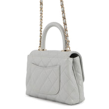 Load image into Gallery viewer, CHANEL Matelasse Coco Handle 2wayChainShoulder GrayAP4244 Caviar Leather Size Mini mini