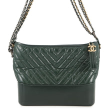 Load image into Gallery viewer, CHANEL Gabriel de Hobo Shoulder Bag GreenA93824 Calf Leather Size Large