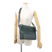 Load image into Gallery viewer, CHANEL Gabriel de Hobo Shoulder Bag GreenA93824 Calf Leather Size Large