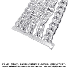 将图像加载到图库查看器中,HERMES Chaine d'Ancre Multi Chain Bracelet Size 17 SV925