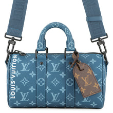 将图像加载到图库查看器中,LOUIS VUITTON Keepall Bandouliere BlueM46803 Monogram Size 25