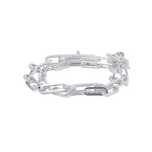将图像加载到图库查看器中,HERMES Kelly Chaine Double Tour Bracelet Size 16 SV925