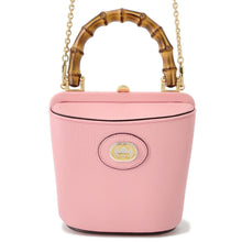 Load image into Gallery viewer, GUCCI Bamboo Bucket 2-Way Shoulder Bag Pink616436 Leather Size Mini