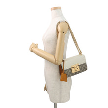 将图像加载到图库查看器中,GUCCI GG Supreme Padlock Shoulder Beige/Mustard/Ivory409487 GG Supreme Leather Size Small