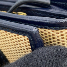 Load image into Gallery viewer, GUCCI Horsebit 1955 Wallet Beige/Navy621891 Canvas/Leather