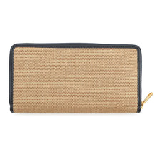 Load image into Gallery viewer, GUCCI Horsebit 1955 Zip Around Beige/Navy621889 Canvas/Leather