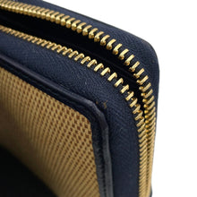 将图像加载到图库查看器中,GUCCI Horsebit 1955 Zip Around Beige/Navy621889 Canvas/Leather