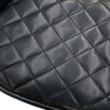 Load image into Gallery viewer, CHANEL Paris Exclusive Matelasse Fan-Shaped Single-Flap Chain Shoulder Bag Black Lambskin