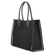 将图像加载到图库查看器中,Christian Louboutin NASTROLOUBI Bag Black3235283 Canvas Leather Size XL