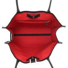 将图像加载到图库查看器中,Christian Louboutin NASTROLOUBI Bag Black3235283 Canvas Leather Size XL