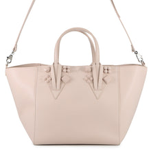 将图像加载到图库查看器中,Christian Louboutin CABACHIC Crown Spike Studded Jasmin Flower1235321 Leather Size Small