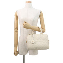 将图像加载到图库查看器中,Dior Groove 25 Macrocannage 2-Way Bag IvoryM1365UBOL Calf Leather Size Medium