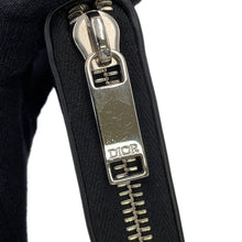 Load image into Gallery viewer, Dior Oblique Galaxy Leather Round Zip Wallet Black2ESBC252VPD Leather