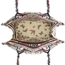 将图像加载到图库查看器中,Dior Dioramour Book Tote White/RedM1296ZEEI Canvas Size Medium