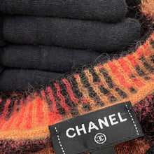 Load image into Gallery viewer, CHANEL Leopard knit sweater Size 36 Brown/Black/PinkP75361 Cashmere43% Mohair32% Polyamide19% Wool6%