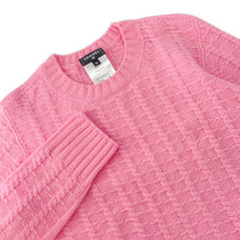 将图像加载到图库查看器中,CHANEL Knit Top Sweater with CC Logo Size 36 PinkP75341 Wool50% Cashmere50%