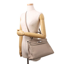将图像加载到图库查看器中,HERMES Kelly Retourne Gris Tourterelle Togo Leather Size 32