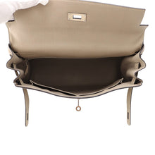 将图像加载到图库查看器中,HERMES Kelly Retourne Gris Tourterelle Togo Leather Size 32