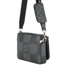 将图像加载到图库查看器中,LOUIS VUITTON Trio Messenger NoirN50017 Damier Graphite 3D