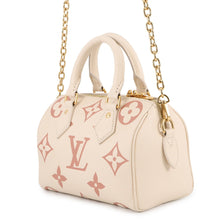 将图像加载到图库查看器中,LOUIS VUITTON Speedy Bandouliere Crème/Rose TrianoneM46397 Monogram Empreinte Leather Size 20