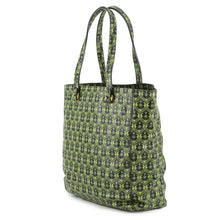 Load image into Gallery viewer, MIUMIU Madras Print Tote Bag Green5BG004 PVC