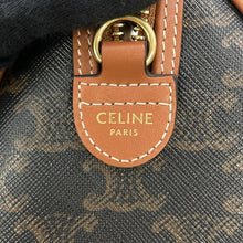 Load image into Gallery viewer, CELINE Triomphe Travel Bag Tan113772 PVC Leather Size Small