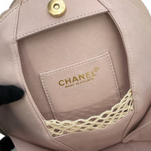 Load image into Gallery viewer, CHANEL Camellia ChainPochette Jasmin Flower Satin Lambskin