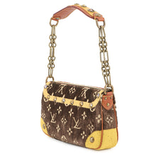 Load image into Gallery viewer, LOUIS VUITTON Pochette Accessoires Brown/YellowM92710 Monogram Trompe l'oeil Cotton Pile