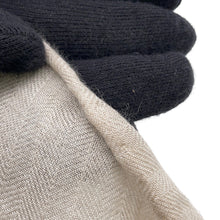 将图像加载到图库查看器中,HERMES APPL COUVERTURES ET TENUES Size 90 Mastic/Natural/Multicolor Cashmere70% Silk30%