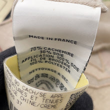 Load image into Gallery viewer, HERMES APPL COUVERTURES ET TENUES Size 90 Mastic/Natural/Multicolor Cashmere70% Silk30%