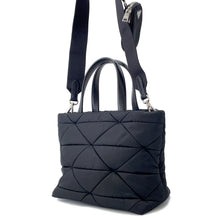 将图像加载到图库查看器中,PRADA Padded 2way Tote Bag Black1BG373 Nylon Size Small
