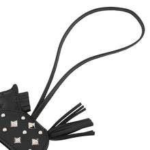 Load image into Gallery viewer, HERMES Rodeo Robeo Padlock Black Lambskin Studded Size PM