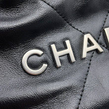 将图像加载到图库查看器中,CHANEL CHANEL22 2WAYChain Handbag BlackAS3980 Shiny Calf Leather Size Mini