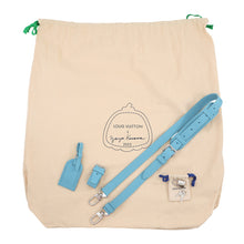 Load image into Gallery viewer, LOUIS VUITTON LVxYK KeepallBandouliere Blue/MulticolorM21713 Monogram・Taurillon Yayoi Kusama Size 50