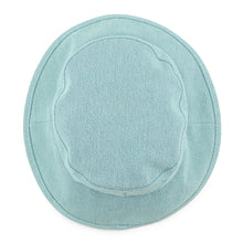 将图像加载到图库查看器中,CHANEL hat logo Size M Aqua Green Denim