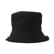 将图像加载到图库查看器中,PRADA Drill logo fringe bucket hat Size S Black1HC137 Cotton100%