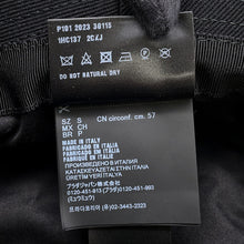 将图像加载到图库查看器中,PRADA Drill logo fringe bucket hat Size S Black1HC137 Cotton100%