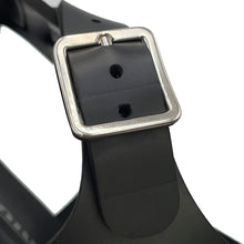 将图像加载到图库查看器中,MIUMIU Platform Sandals Black5X709D Rubber Size 39