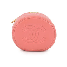 将图像加载到图库查看器中,CHANEL Vanity Top Handle Shoulder Bag Pink Lambskin