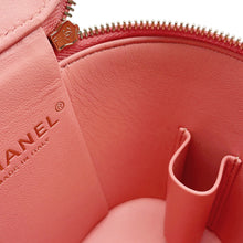 将图像加载到图库查看器中,CHANEL Vanity Top Handle Shoulder Bag Pink Lambskin