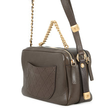 Load image into Gallery viewer, CHANEL CC Logo ChainShoulder Bag Brown Leather