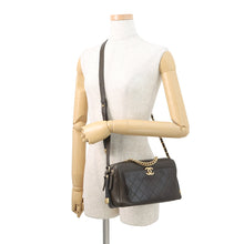 Load image into Gallery viewer, CHANEL CC Logo ChainShoulder Bag Brown Leather