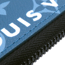 将图像加载到图库查看器中,LOUIS VUITTON Zippy wallet Vertical Blue AtlanticM82799 Monogram・Tone