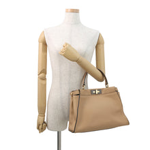 Load image into Gallery viewer, FENDI Peekaboo Brown8BN290 Leather Size regular
